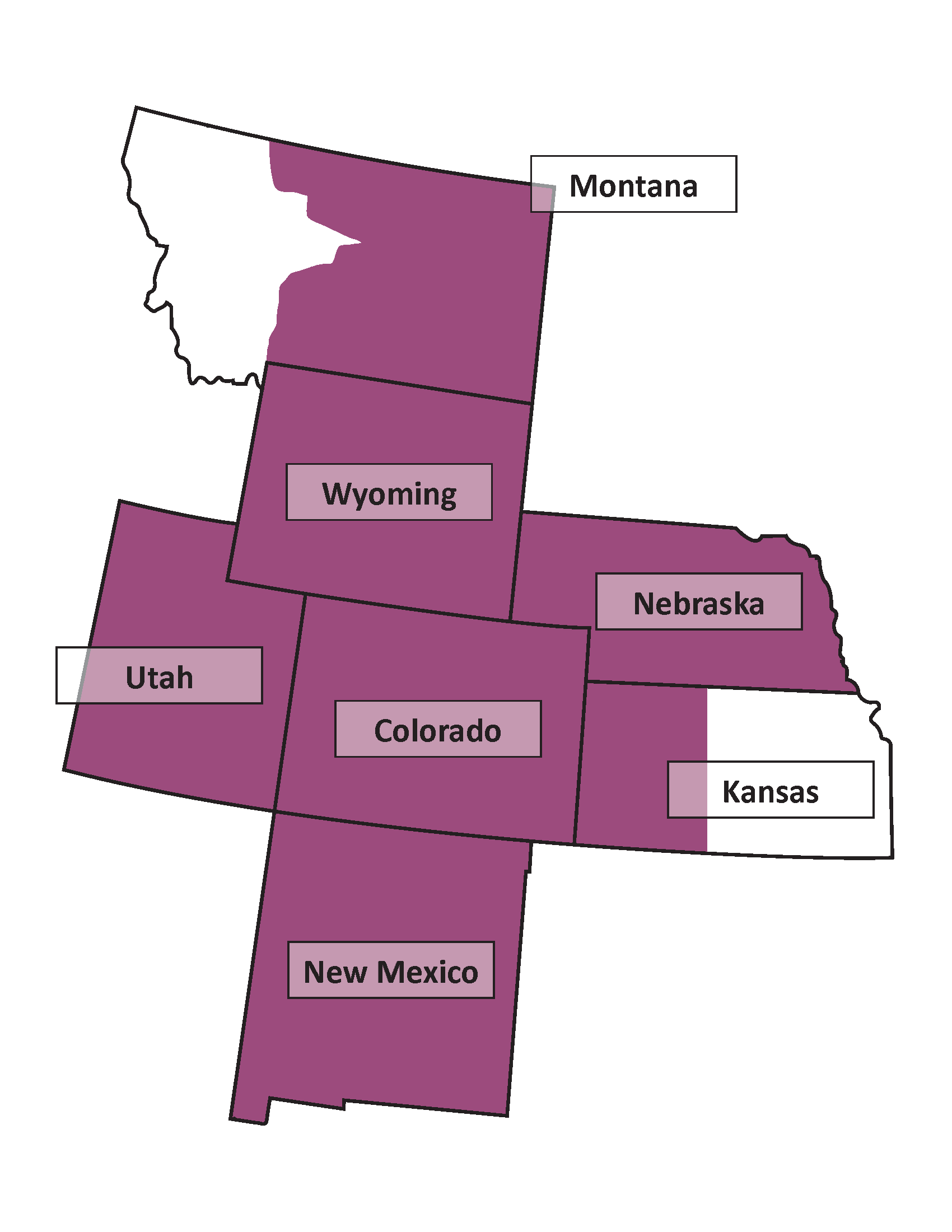 Map of the Rocky Mountain-Great Plains Region