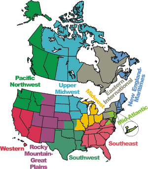 AAR Regions Map