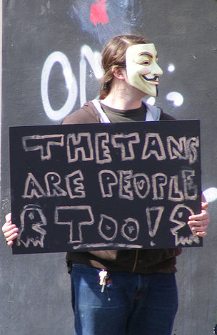 Anonymous protestor against Scientology. By Craig Russell via <a target="_blank" href="http://commons.wikimedia.org/wiki/File:2008_anti-scientology_protest,_Austin,_TX_18.jpg">Wikimedia Commons</a>.